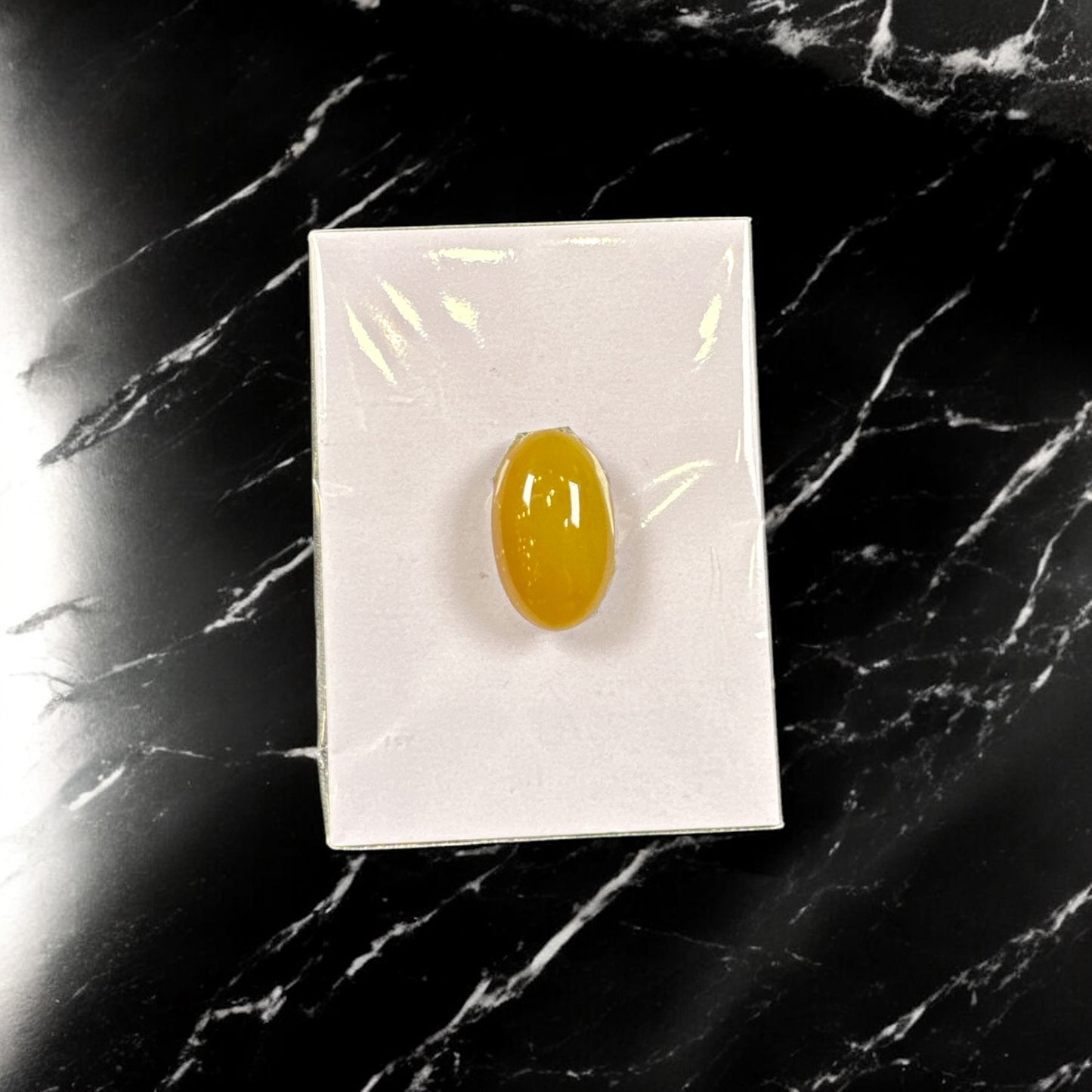 天然緬甸翡翠黃翡橢圓蛋面
