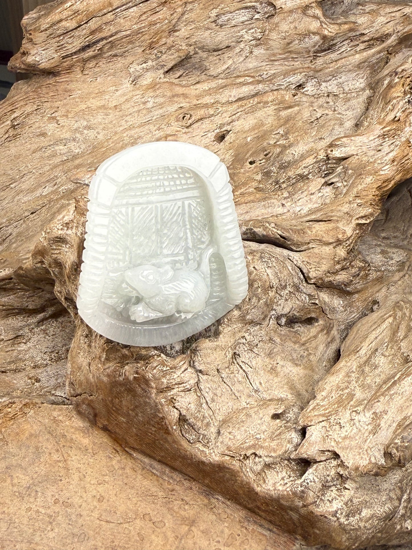 天然緬甸翡翠-老鼠愛大米