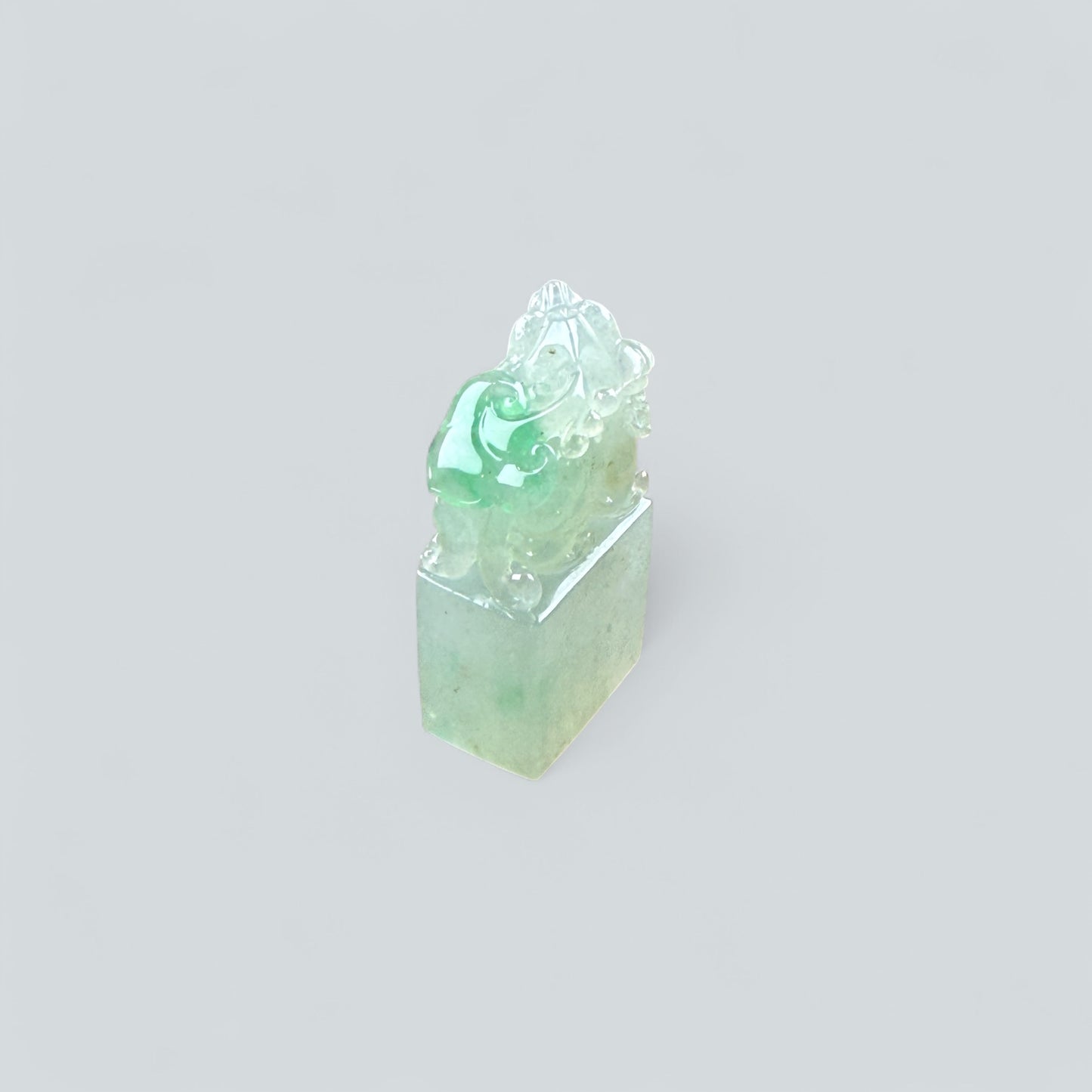 天然緬甸翡翠-貏貅印章