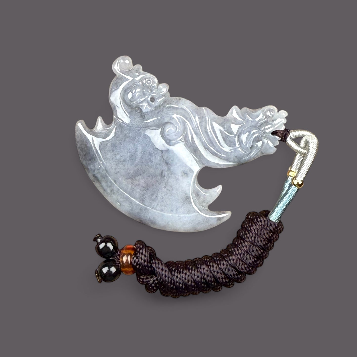 天然緬甸翡翠烏雞斧頭吊墜