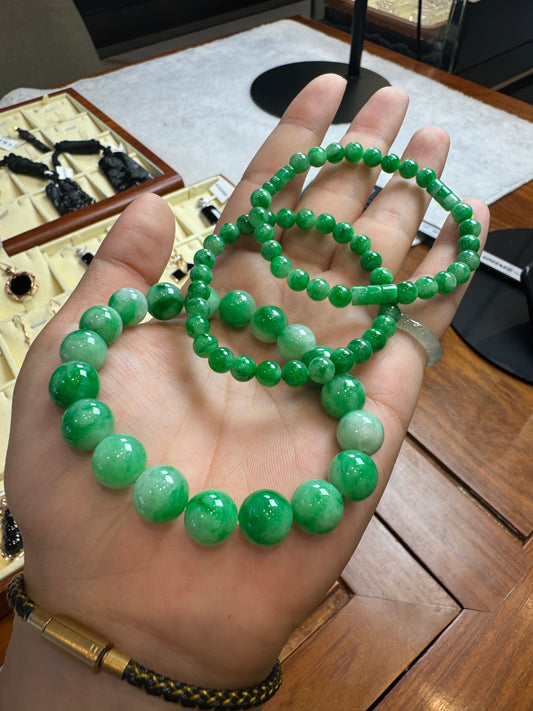 Natural Type A Burmese Jadeite bracelets (deposit 1/2)