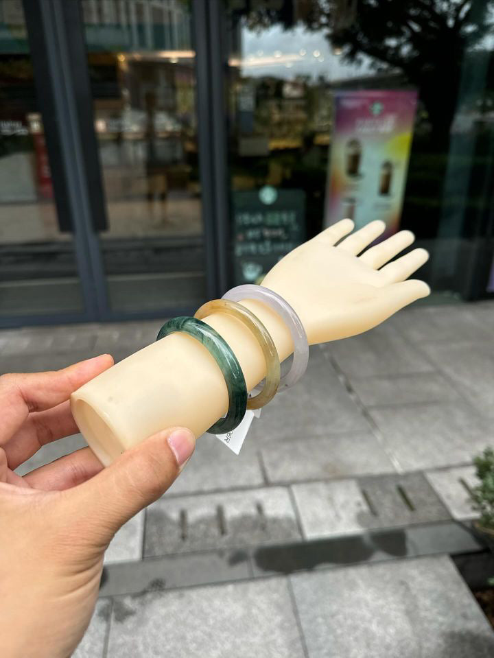 Natural Type A Burmese Jadeite Bangles