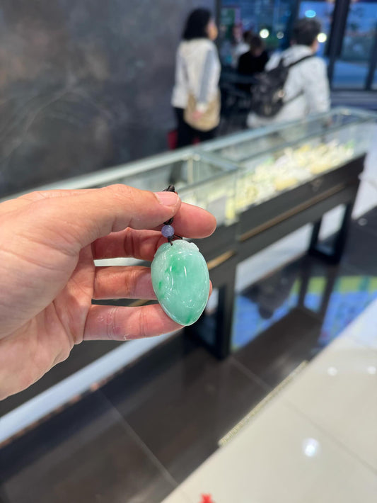 Natural Type A Burmese Jadeite Pendant (Deposit)