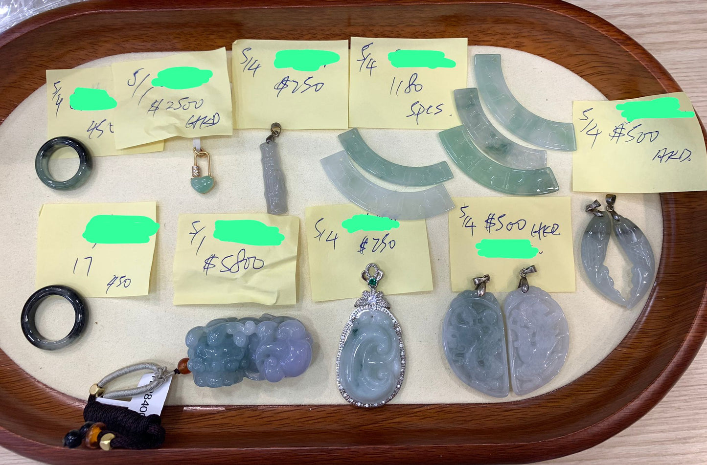 Natural Type A Burmese Jadeite Items