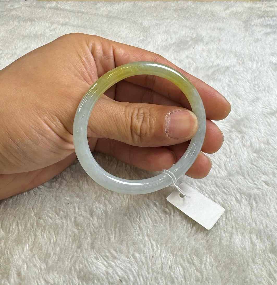 Natural Type A Burmese Jadeite Bangle