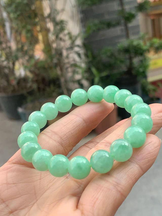 Natural Type A Burmese Jadeite Bangle (bracelet clear + bangle deposit 1/3)