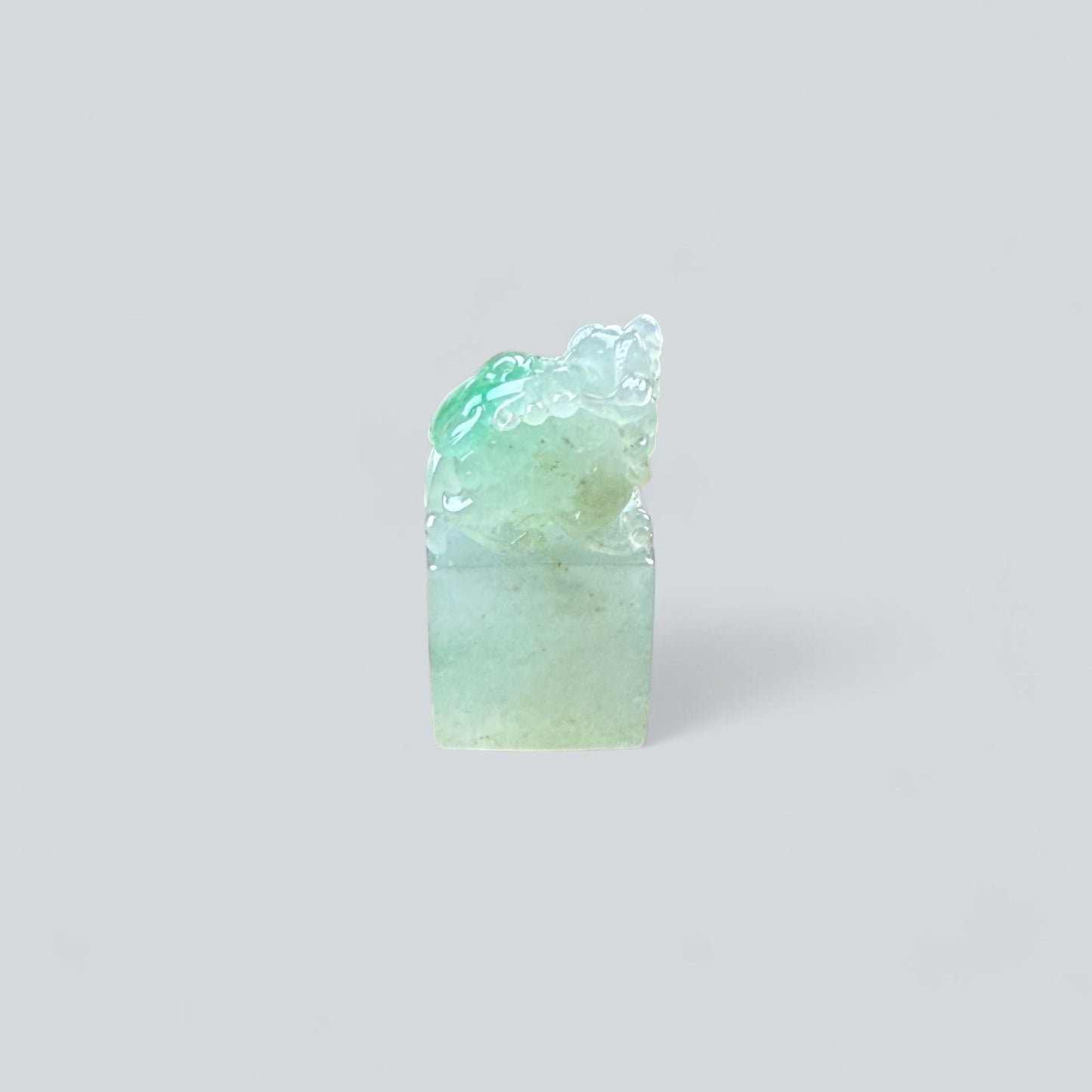 天然緬甸翡翠-貏貅印章